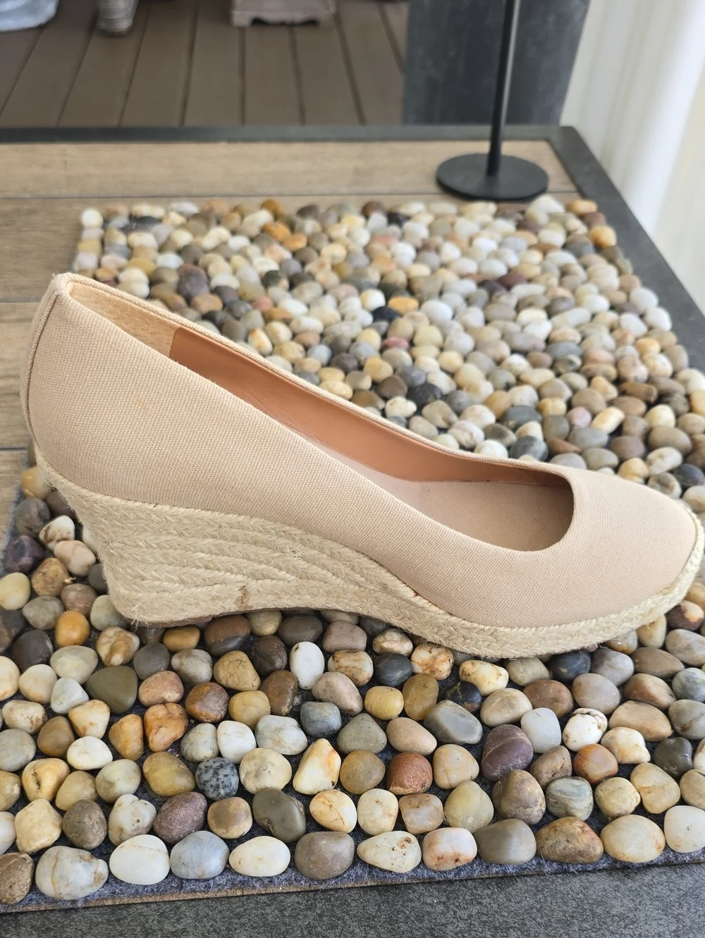 NWOT J. Crew Canvas Espadrille Wedges Size 8